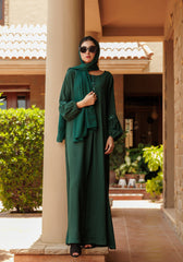 Abaya.Pk Moonlight Green Abaya