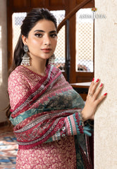 Asim Jofa Rania Pre-Winter '23 Ajrw-07 Designers Stitched Embroidered Premium Winter Cotton 3 Pcs