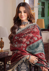 Asim Jofa Rania Pre-Winter '23 Ajrw-13 Designers Stitched Premium Winter Cotton 3 Pcs