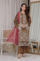 Dressline Un Stitched 3 Pcs Premium ChikankariEmb Viscose Zari Collection