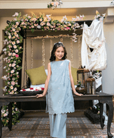 Kaanthaa Stitched 2 Piece Cotton Silk Formals Kids Suit-Bulbul Stitched (2-Piece)