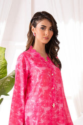 Ayla Studio Stitched PRINTED ESSENTIAL 2PC - Pink Passion