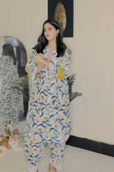 Urban Cut 2 Piece Cotton Embroidered Suit