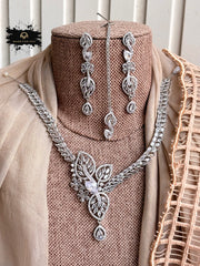Made For Her-Serenia Zircon Necklace Set - KFS1056