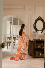 Dew Drop By Feathers Unstitched 3 Piece Lawn Collection-AUREL-FT451