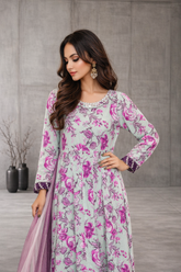Noor E Mahal by Madiha Gohar Stitched Summer Suit-Noor e Mah | Swiss Embroidered Dress