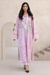 Silk Affair by Madiha Gohar Stitched Summer Suit-Lilac Grace
