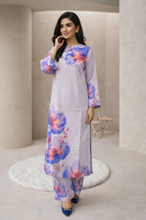 MG Casuals by Madiha Gohar Stitched Summer Suit-Indigo - 2pc Printed Coord Set