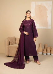 Tiraz Stitched 3 Piece Summer Suit-Tazeen