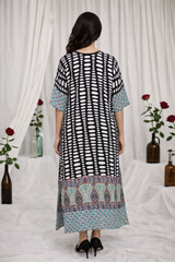 Madiha Gohar Stitched Kaftan Suit-NOIRAH