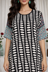 Madiha Gohar Stitched Kaftan Suit-NOIRAH