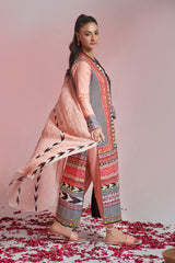 The Affordables By Mariam Malik Stitched 3 Piece Digital Printed Lawn Collection'2025-Mehfil Peach