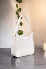 Fineur Shoulder Bag Shiny Crush - White