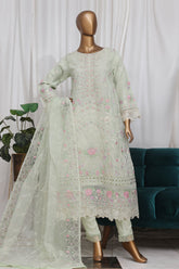 Bin Saeed Stitched 3 Piece Luxury Emb Frock Suit-RTS-2298-Pista