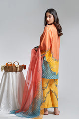 The Affordables By Mariam Malik Unstitched 3 Piece Digital Printed Lawn Collection'2025-Amber