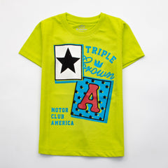 Kjunction Boys Half Sleeves-Printed T-Shirt (Triple )