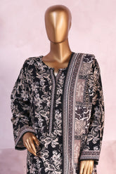 Bin Saeed Stitched 3 Piece Exclusive Printed Khaddar Vol-04 Suit-WK-2394-Black