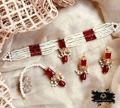 Made For Her-Parisa Crystal Choker Set - KSH1073