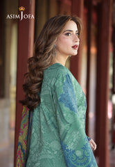 Asim Jofa Winter Collection Ajuw-24 Embroidered Viscose 3 Pcs