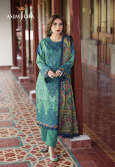 Asim Jofa Winter Collection Ajuw-24 Embroidered Viscose 3 Pcs