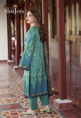 Asim Jofa Winter Collection Ajuw-24 Embroidered Viscose 3 Pcs