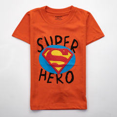 Kjunction Boys Half Sleeves-Printed T-Shirt (Super-Hero )
