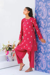 Dhaga Stitched 2 Piece Lawn Suit-Matching separate 0024