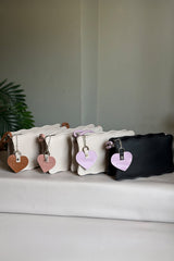 Fineur Handbag Baggie - Off White (Pink Strap)
