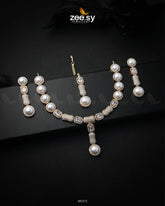 Eclips Necklace Set Golden - Zeesy Jewellery