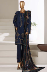 Sada Bahar Stitched 3 Piece Luxury Viscose With Palachi Shawl Collection'2025-MEV-253-Blue