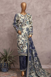 HZ Stitched 3 Piece Khaddar Prints Vol-02 Suit-KPT-2570