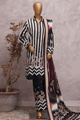 HZ Stitched 3 Piece Khaddar Prints Vol-02 Suit-KPT-2577