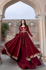 Mashal e Mohabbat By Haniumaimaz Stitched 2 Piece Formals Suit-MAHI