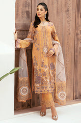 Ramsha Unstitched 3 Piece Luxury Emb Chiffon Vol-26 Suit-F-2603