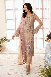 Ramsha Unstitched 3 Piece Luxury Emb Chiffon Vol-26 Suit-F-2611