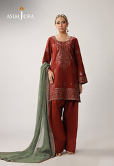 Layaan By Asim Jofa Unstitched 3 Piece Festive Formals Suit-AJULO-05