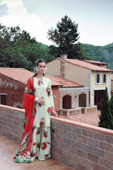 Feathers Unstitched 3 Piece Digital Printed Lawn Summer Suit-FLORESSA-FT530