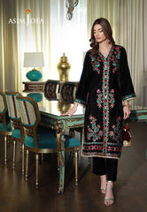 Asim Jofa Velvet Pret 24 Ajvg-01 Embroidered Velvet Stitched 2Pc
