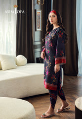 Asim Jofa Silk Symphony Ajss-09 Printed Raw Silk 2Pcs