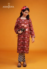 Asim Jofa Kids Pret 25 Ajkp-03 Stitched Printed Cambric 2 Pcs