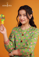 Asim Jofa Kids Pret 25 Ajkp-04 Stitched Printed Cambric 2 Pcs