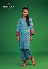 Asim Jofa Kids Pret 25 Ajkp-08 Stitched Printed Cambric 2 Pcs