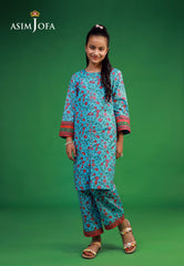 Asim Jofa Kids Pret 25 Ajkp-08 Stitched Printed Cambric 2 Pcs