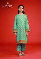 Asim Jofa Kids Pret 25 Ajkp-10 Stitched Printed Cambric 2 Pcs