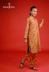 Asim Jofa Kids Pret 25 Ajkp-09 Stitched Printed Cambric 2 Pcs