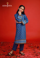 Asim Jofa Kids Pret 25 Ajkp-07 Stitched Printed Cambric 2 Pcs