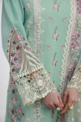 Gulmina Unstitched 3 Piece Luxury Lawn Vol-02 Suit-Peridot Mist