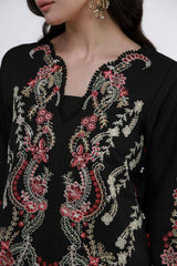 Gulmina Unstitched 3 Piece Luxury Lawn Vol-02 Suit-Onyx Noir