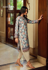 Asim Jofa Silk Symphony Ajss-06 Printed Raw Silk 1Pc