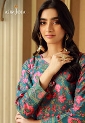 Asim Jofa Silk Symphony Ajss-08 Printed Raw Silk 1Pc